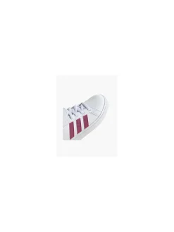 Adidas White/Pink Junior Girls Grand Court El K Velcro Trainer