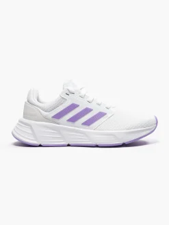 Adidas White/Violet Galaxy 6 Lace-up Trainer