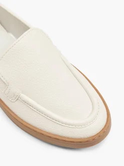 Beige Bench Gum Sole Flat Loafer