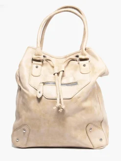 Beige Bucket Bag