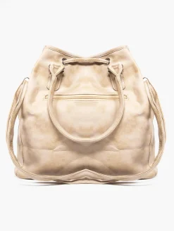Beige Bucket Bag