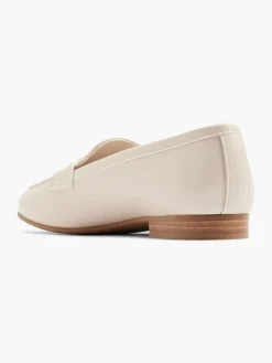 Beige Flat Panelled Loafer