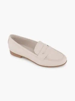 Beige Flat Panelled Loafer