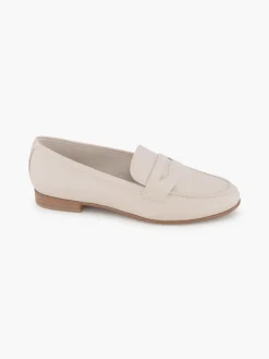 Beige Flat Panelled Loafer