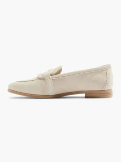 Beige Leather Loafer