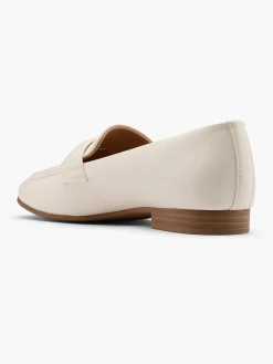 Beige Panel Detail Flat Loafer