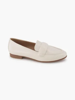 Beige Panel Detail Flat Loafer