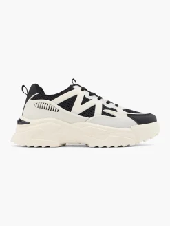Beige/Black Chunky Trainer