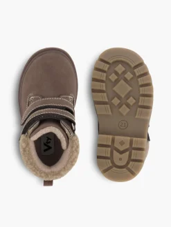 Bench Toddler Boy Fur Trim Twin Strap Boot