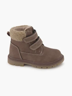 Bench Toddler Boy Fur Trim Twin Strap Boot