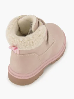 Bench Toddler Girl Fur Trim Twin Strap Boot