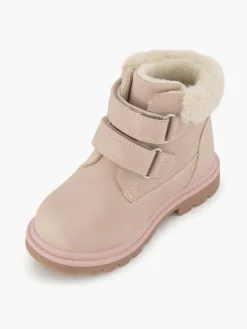 Bench Toddler Girl Fur Trim Twin Strap Boot