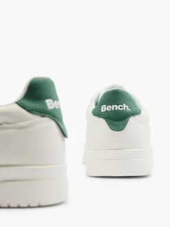 Bench White/Green Casual Lace-up Trainer
