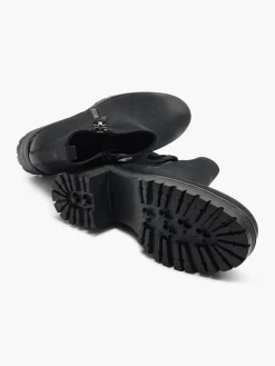 Black Ankle Boot with Tassel Zipper