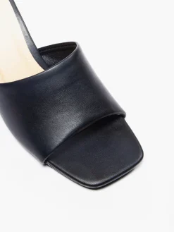 Black Backless Mule