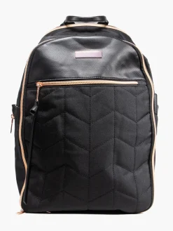 Black Backpack with Rose Gold Trim