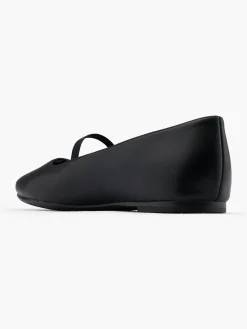 Black Ballerina with Elasticated Strap