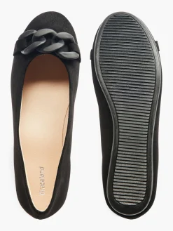 Black Ballerina with Matching Chain Detail