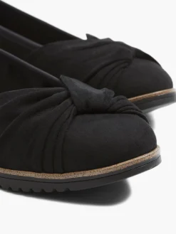 Black Bow Detail Loafers