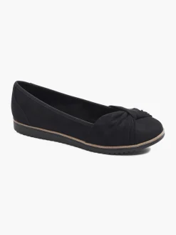Black Bow Detail Loafers
