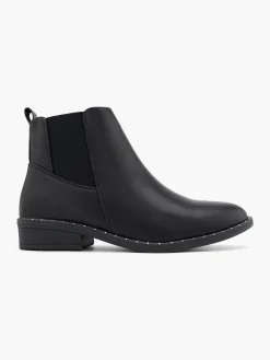 Black Chelsea Boot with Sud Details