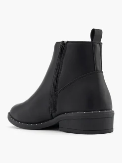 Black Chelsea Boot with Sud Details