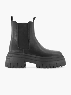 Black Chunky Chelsea Boot