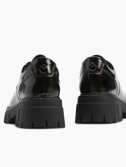 Black Chunky Lace Up Shoes