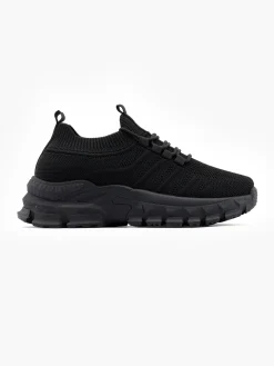 Black Chunky Lace Up Trainer