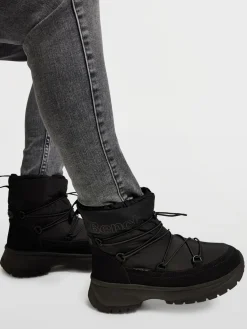 Black Chunky Snow Boots