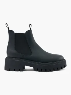 Black Chunky Sole Chelsea Boot