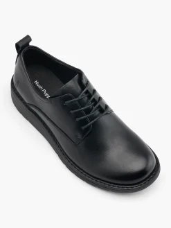 Black Classic Leather Lace Up Shoe