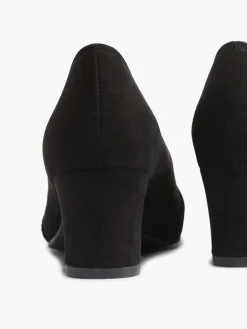 Black Detailed Heeled Ballerina