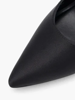 Black Diamante Strapped Heel