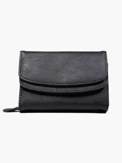 Black Double Flap Purse