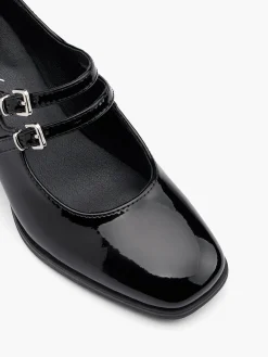 Black Double Strapped Mary Jane