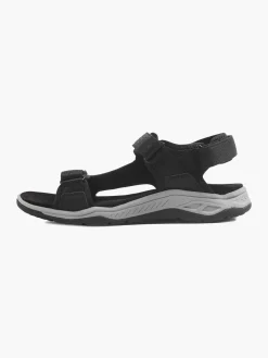 Black Fila Triple Strap Sandal