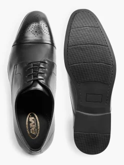 Black Formal Leather Lace-up Oxford Shoe