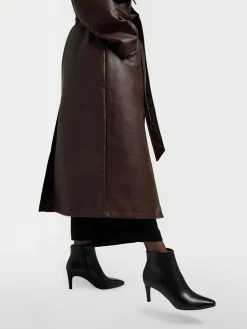 Black Heeled Pointed Toe Ankle Boot