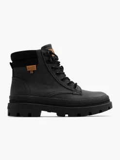 Black Hiker Lace Up Boot
