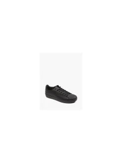 Black Lace Up Casual Trainers
