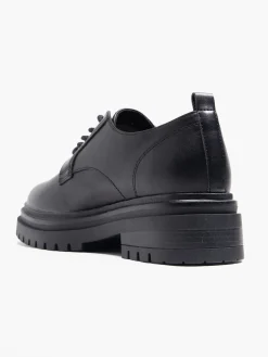 Black Lace Up Front Shoe