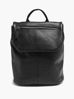 Black Leather Backpack