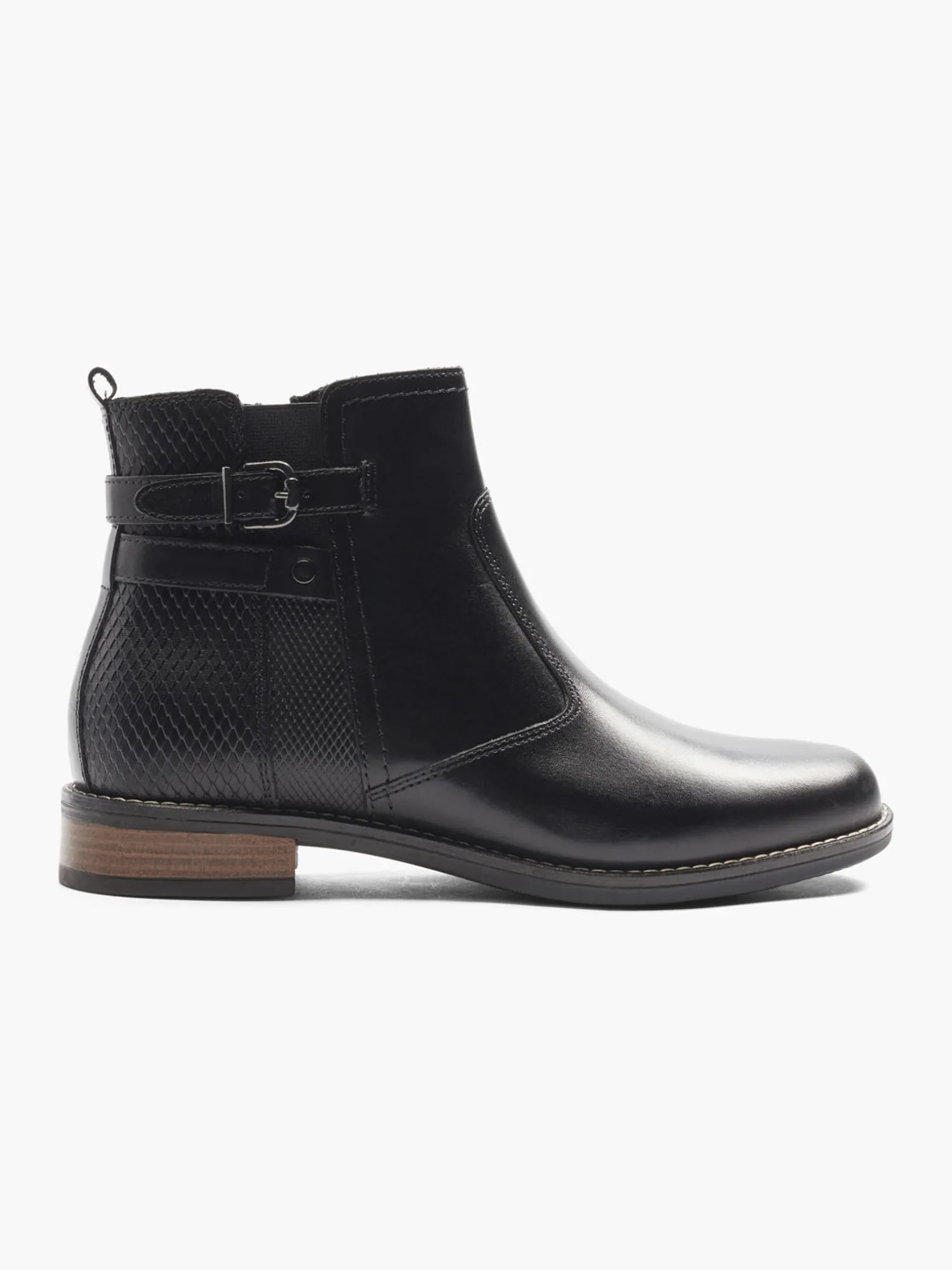 Black Leather Chelsea Boots