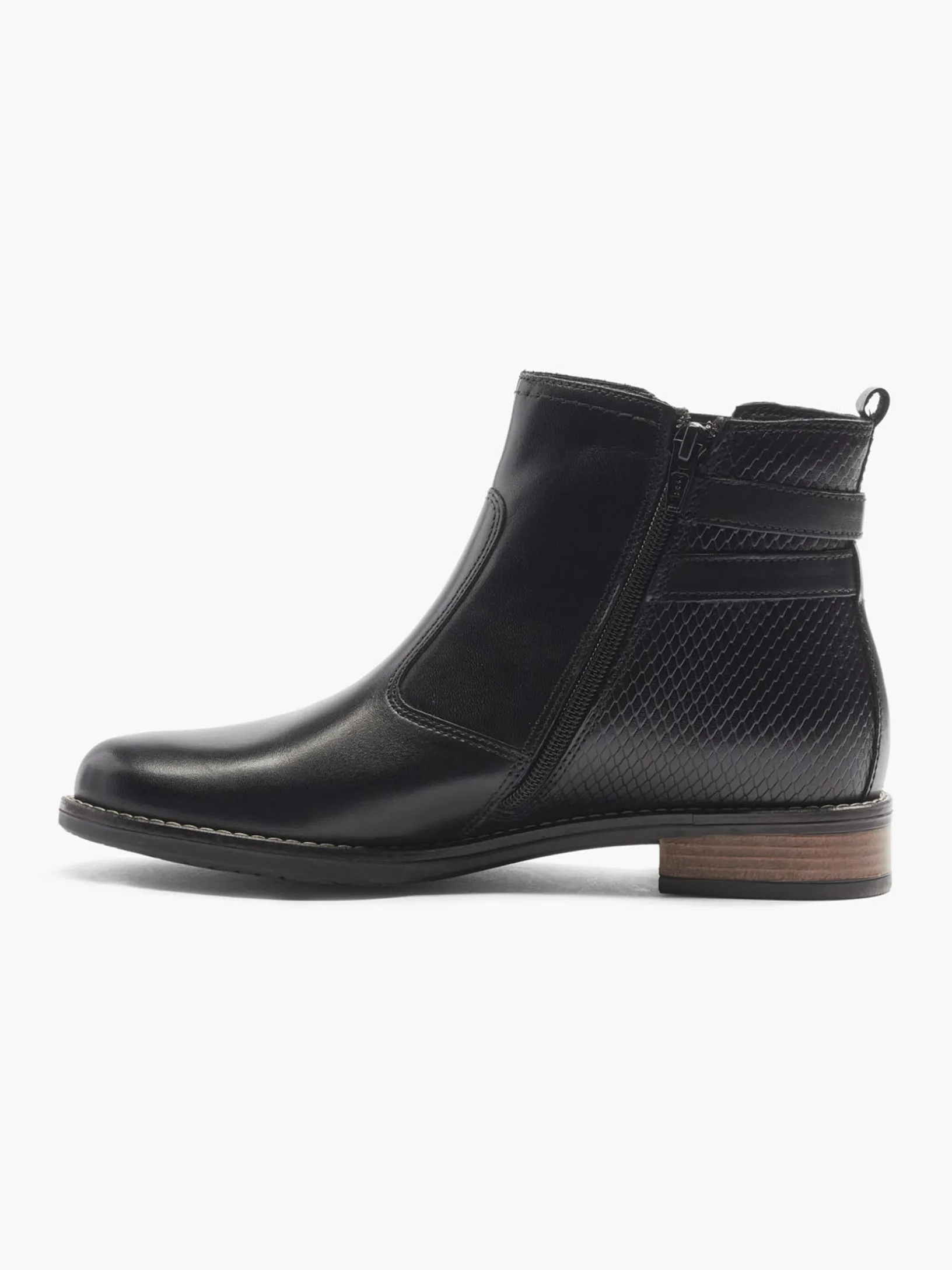 Black Leather Chelsea Boots