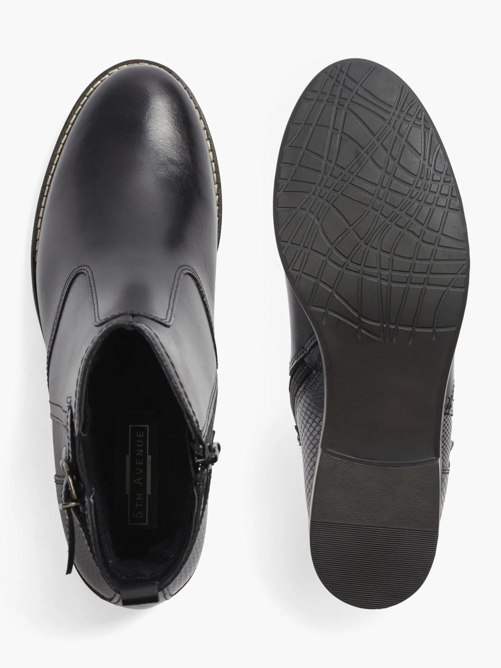 Black Leather Chelsea Boots