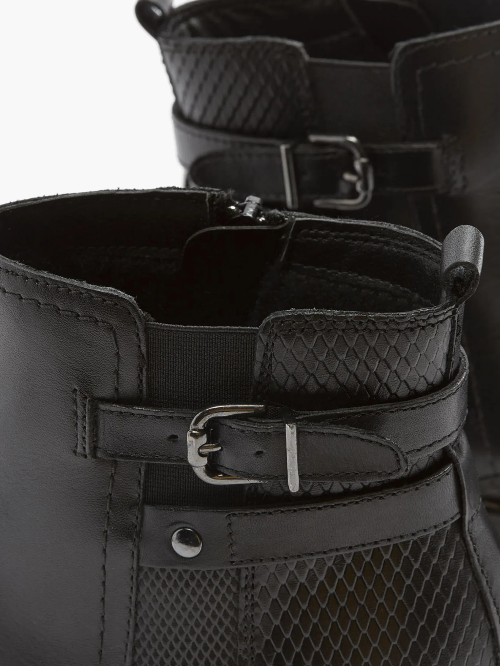 Black Leather Chelsea Boots