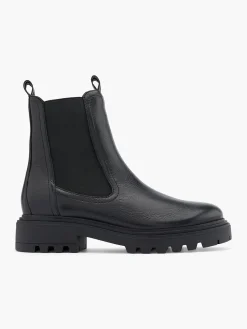 Black Leather Chelsea Boot