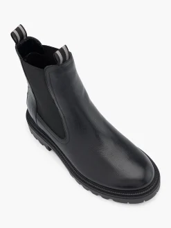 Black Leather Chelsea Boot