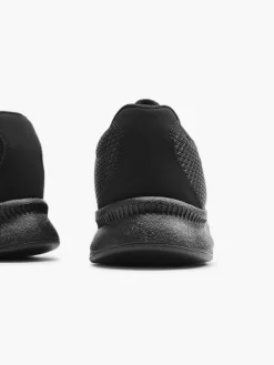 Black Low Lace Up Trainers